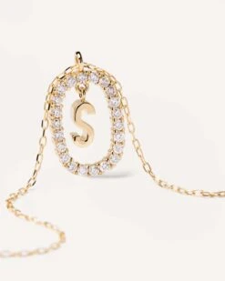 Diamonds And Gold Letter S Necklace 25 Diamonds And Gold Letter S Necklace -Fashion Accessories 11 CO05 024 U alt2 scaled