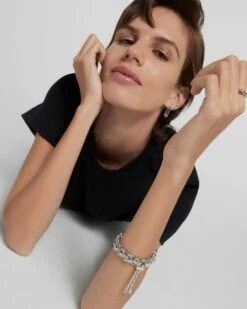 Sky Rope And Chain Silver Bracelet -Fashion Accessories 12 COMBO 08 beauty3 scaled