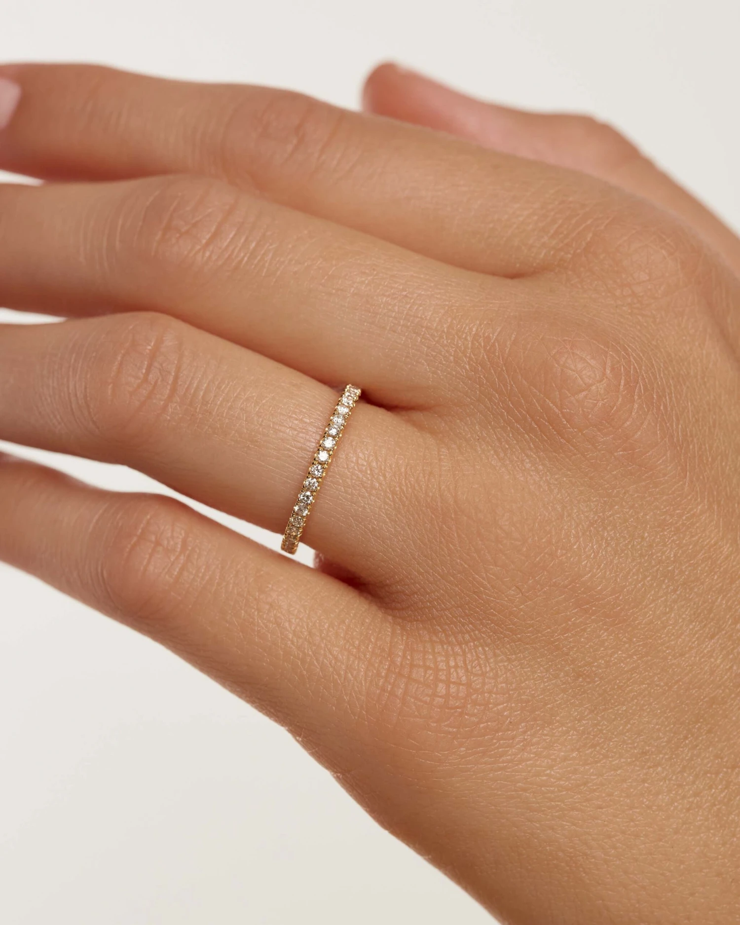 Diamonds And Gold Eternity Medium Ring 2 Diamonds And Gold Eternity Medium Ring - Image 2