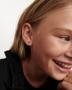 Indigo Peony Earrings -Fashion Accessories 2 AR01 348 U 1