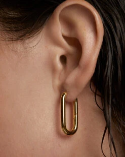 Beat Hoop Earrings -Fashion Accessories 2 AR01 923 U beauty2
