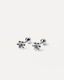 Marguerite Silver Earrings -Fashion Accessories 2 AR02 283 U 1