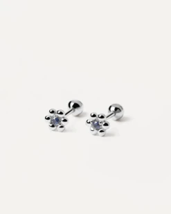Marguerite Silver Earrings -Fashion Accessories 2 AR02 283 U 1 scaled