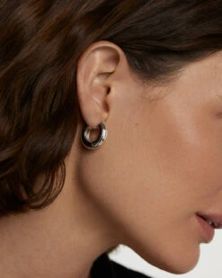 Kali Silver Hoop Earrings 14 Kali Silver Hoop Earrings -Fashion Accessories 2 AR02 913 U beauty2