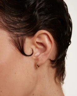 Gold Bold Mini Hoops -Fashion Accessories 2 AR05 010 U 3 scaled