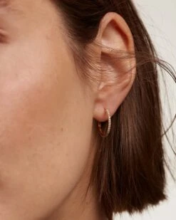 Diamonds And Gold Eternity Medium Hoops 10 Diamonds And Gold Eternity Medium Hoops -Fashion Accessories 2 AR05 016 U 2 scaled