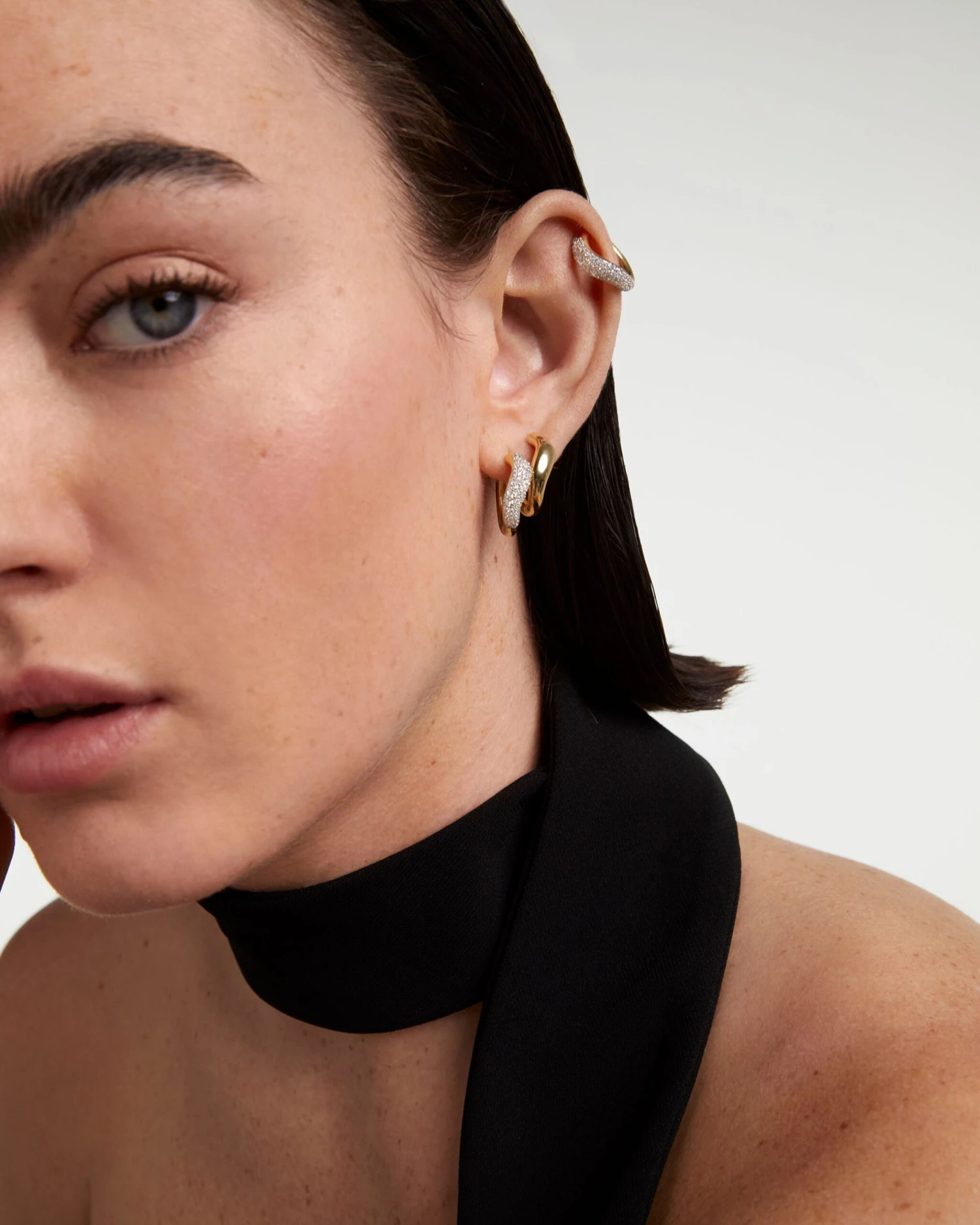 Diamonds And Gold Apollo Hoops 2 Diamonds And Gold Apollo Hoops - Image 2