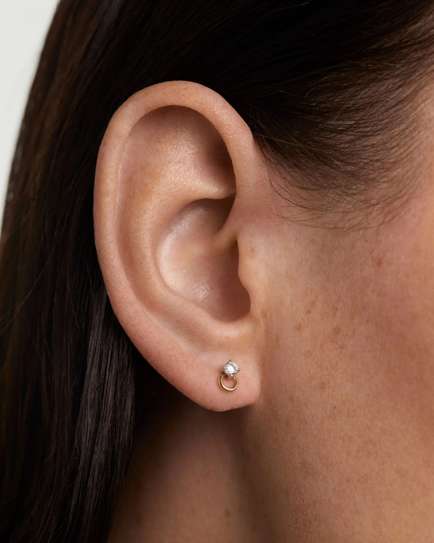 Diamonds And Gold Ari Stud Earrings 2 Diamonds And Gold Ari Stud Earrings - Image 2