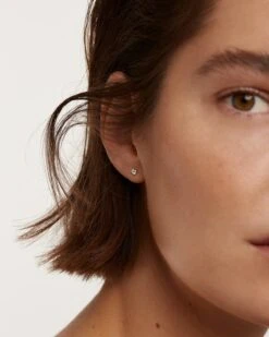 Diamonds And White Gold Solitaire Studs -Fashion Accessories 2 AR06 002 U 0