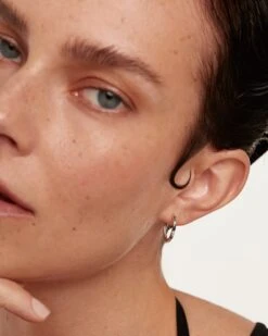 Diamonds And White Gold Frosty Hoops -Fashion Accessories 2 AR06 017 U 2 e5d0a375 edaf 4759 a05c dfd43e229dd1