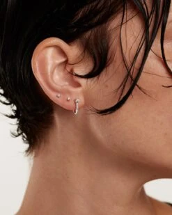 Diamonds And White Gold Eternity Earrings Set -Fashion Accessories 2 BU06 001 U 3 7b317a39 c2a6 47cb 9f3e 0ad2f03a7262