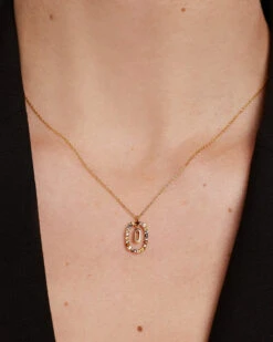 Letter O Necklace 14 Letter O Necklace -Fashion Accessories 2 CO01 274 U beauty2 a60f3dd9 6849 4789 97b5 398f570e75a1