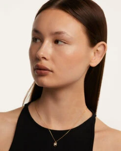 Mini Letter M Necklace -Fashion Accessories 2 CO01 524 U beauty1