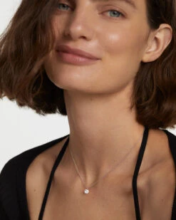 Joy Silver Solitary Necklace 12 Joy Silver Solitary Necklace -Fashion Accessories 2 CO02 599 U beauty2