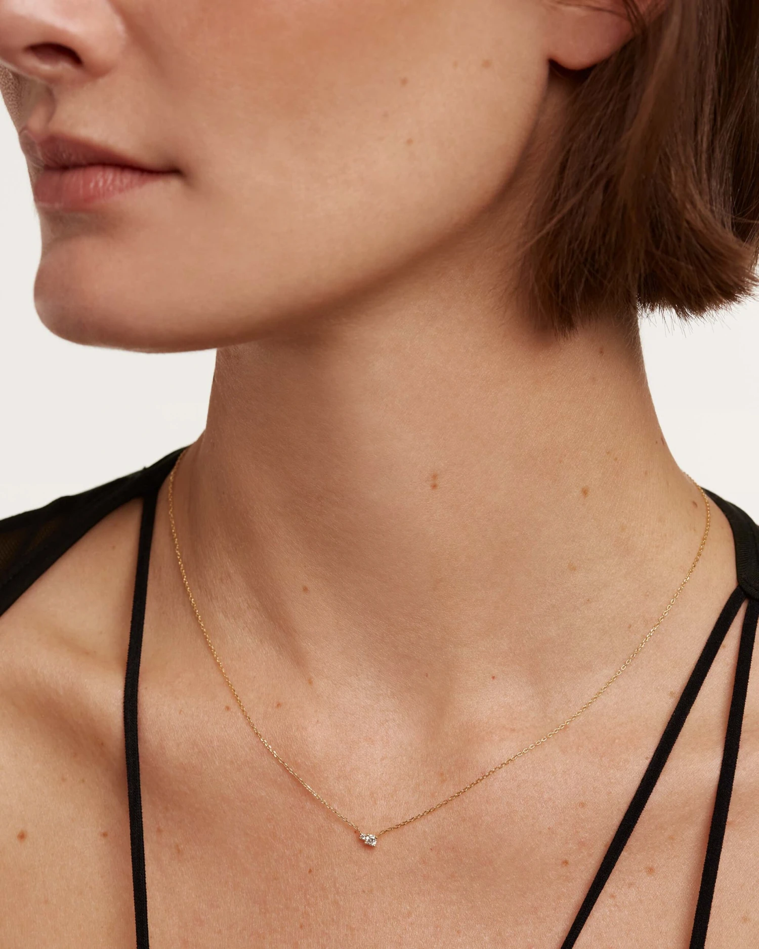 Diamonds And Gold Duo Necklace 2 Diamonds And Gold Duo Necklace - Image 2