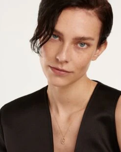 Diamonds And Gold Letter A Necklace -Fashion Accessories 2 CO05 006 U 0