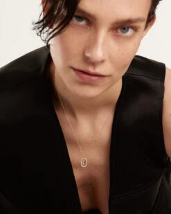 Diamonds And Gold Letter C Necklace -Fashion Accessories 2 CO05 008 U 3 f7e660fb 1396 43fa a55d e1fed1c3afd4