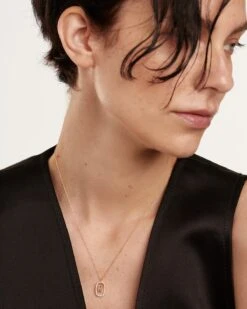 Diamonds And Gold Letter H Necklace -Fashion Accessories 2 CO05 013 U 0