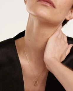 Diamonds And Gold Letter I Necklace -Fashion Accessories 2 CO05 014 U 2 2ad30066 c015 4197 b5b1 a8805b1405d2