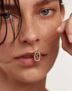 Diamonds And Gold Letter S Necklace 28 Diamonds And Gold Letter S Necklace -Fashion Accessories 2 CO05 024 U 4 2f13d308 78aa 4b54 8c77 8ae0824c0b4f