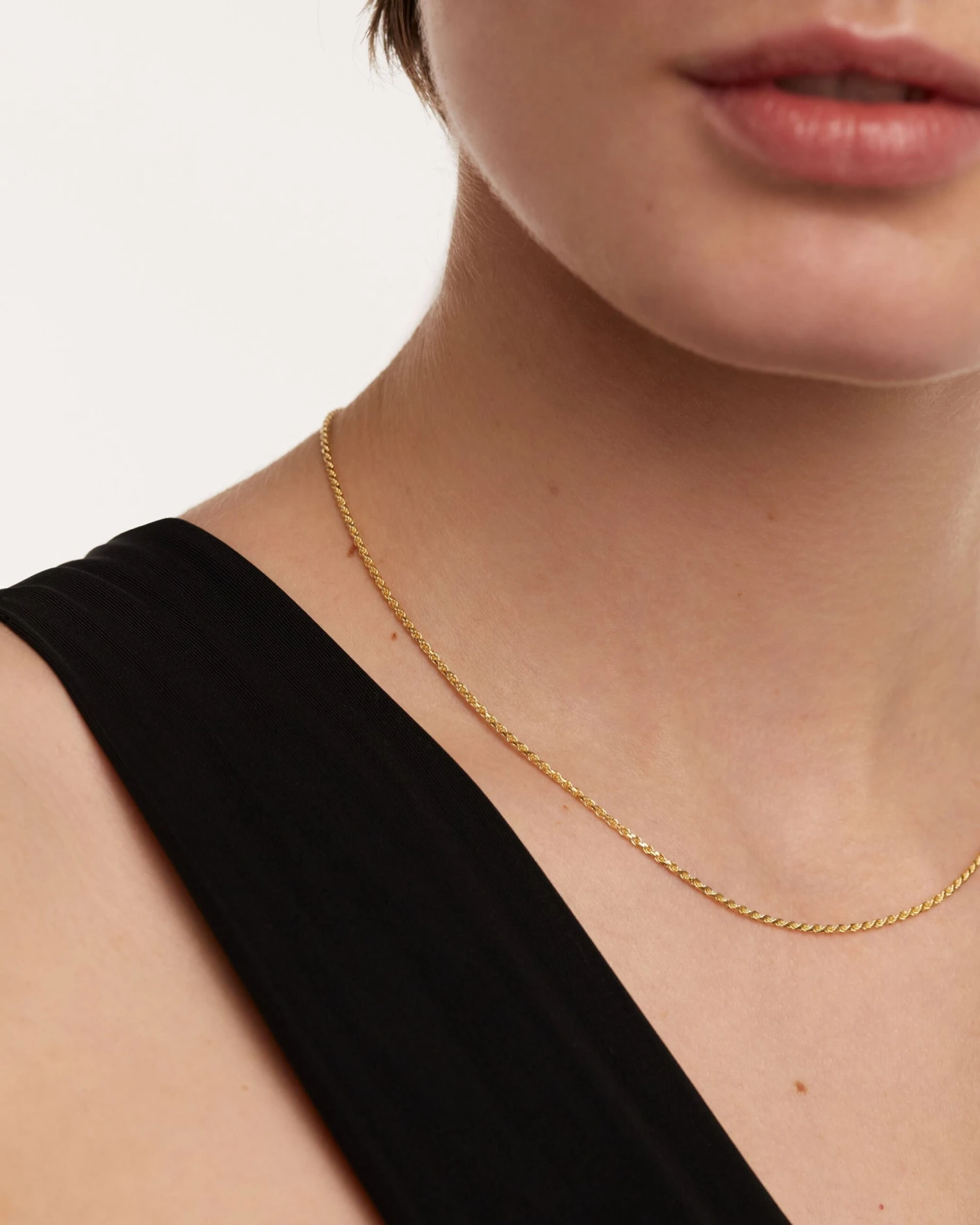 Gold Rope Chain Necklace 2 Gold Rope Chain Necklace - Image 2