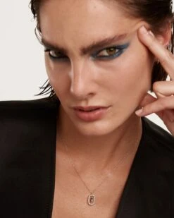 Diamonds And White Gold Letter C Necklace -Fashion Accessories 2 CO06 008 U 0