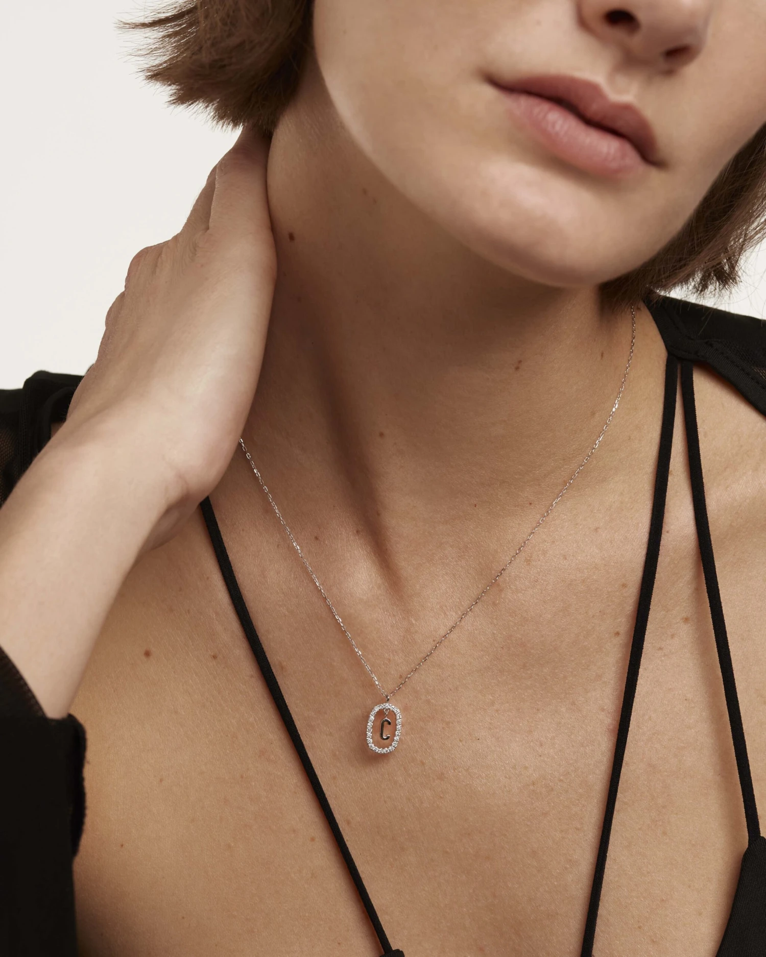 Diamonds And White Gold Letter Necklaces 11 Diamonds And White Gold Letter Necklaces - Image 11