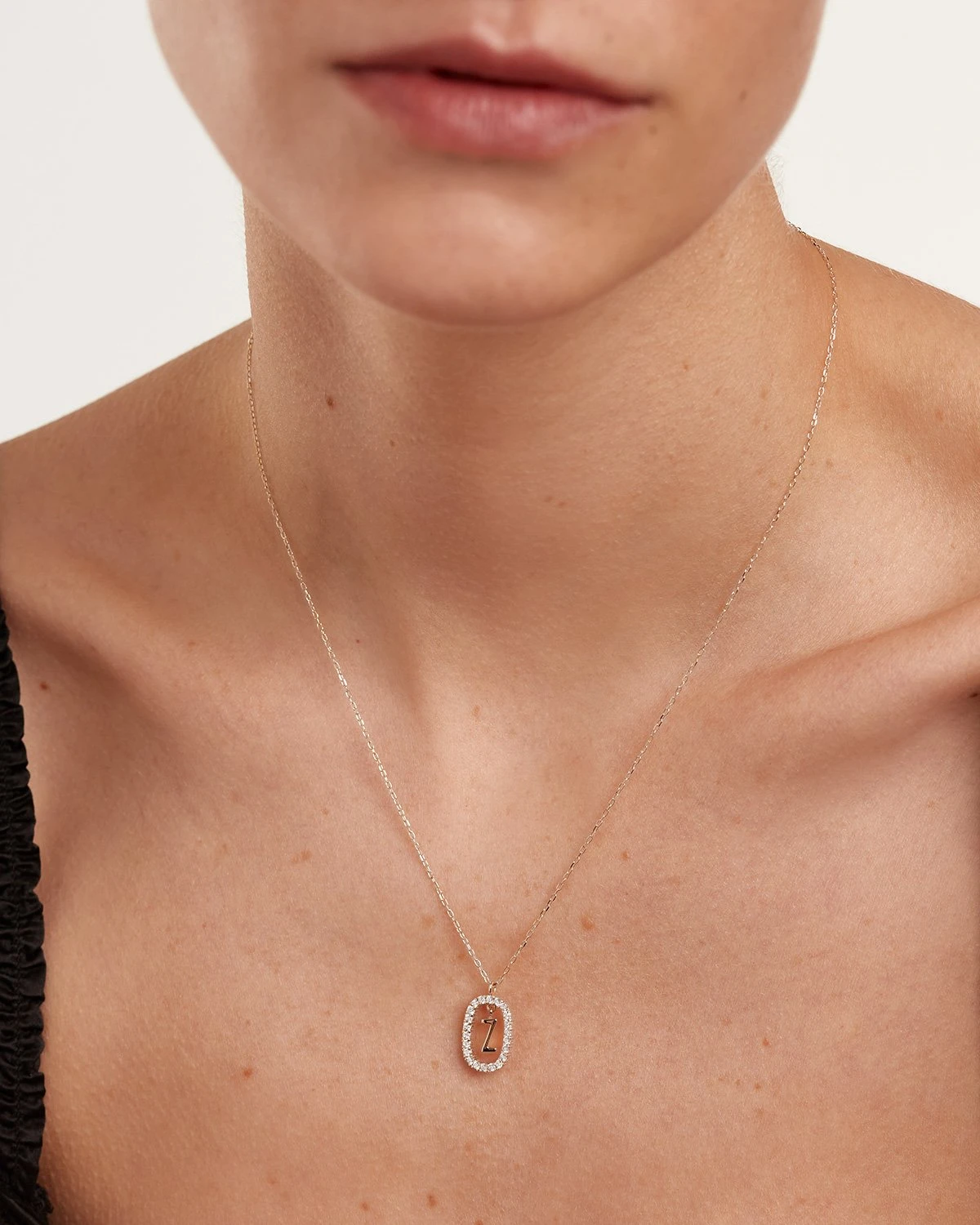 Diamonds And White Gold Letter Z Necklace 8 Diamonds And White Gold Letter Z Necklace - Image 8