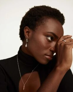 Space Age Silver Earrings -Fashion Accessories 2 IMAGEN 08 scaled