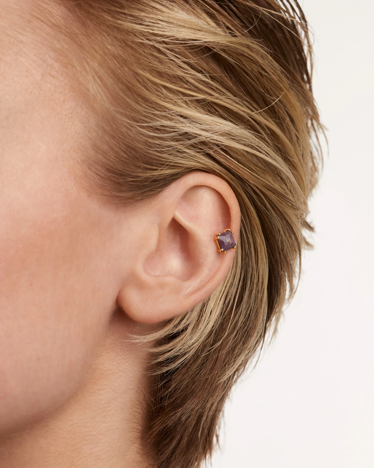 Suki Charoite Single Earring 7 Suki Charoite Single Earring - Image 7