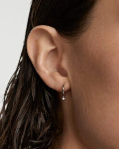 Tide Silver Single Hoop Earring -Fashion Accessories 2 PG02 028 beauty1 49c3ea1a afe5 4d36 9eb0 82a90b8296c9