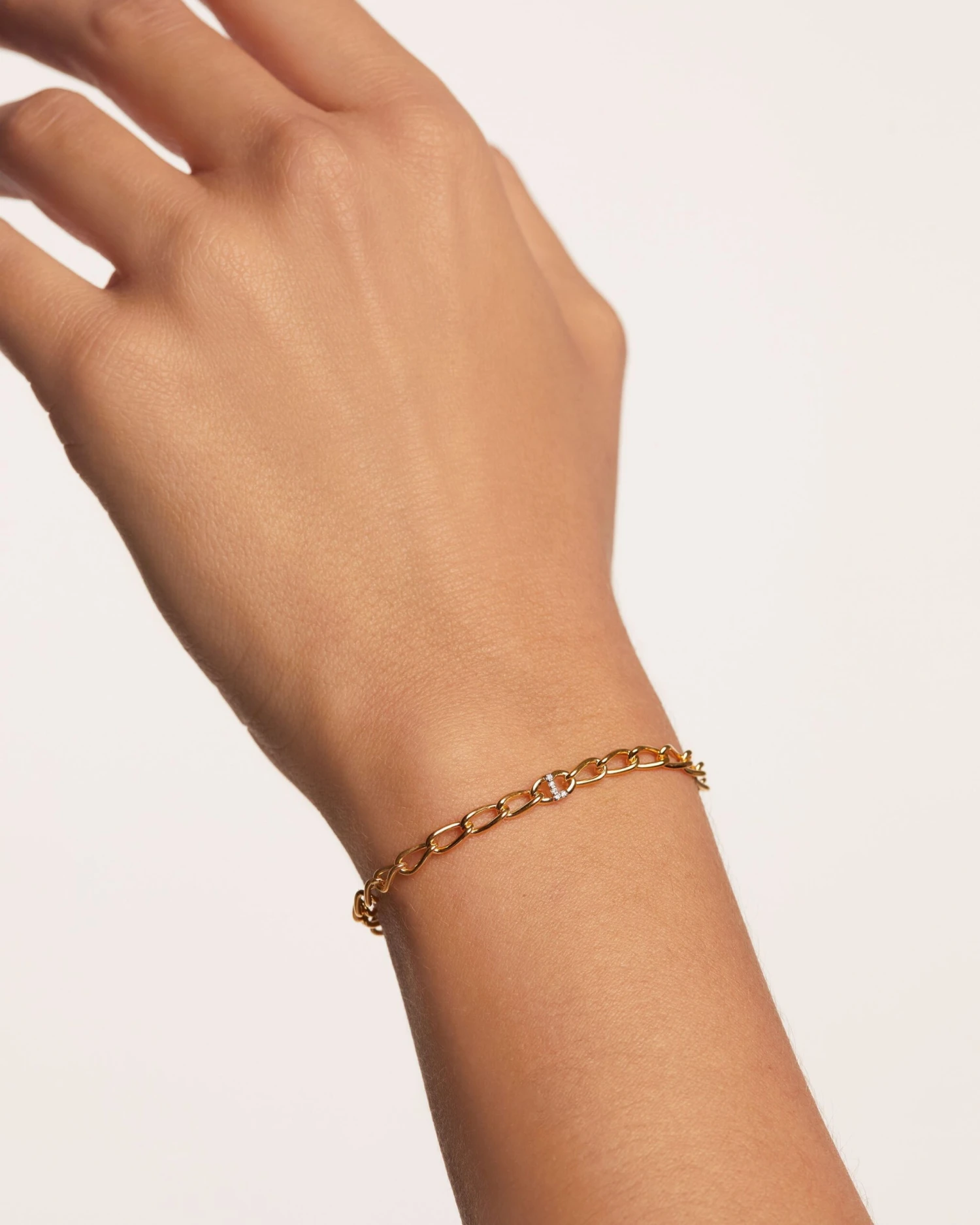 Letter L Chain Bracelet 2 Letter L Chain Bracelet - Image 2