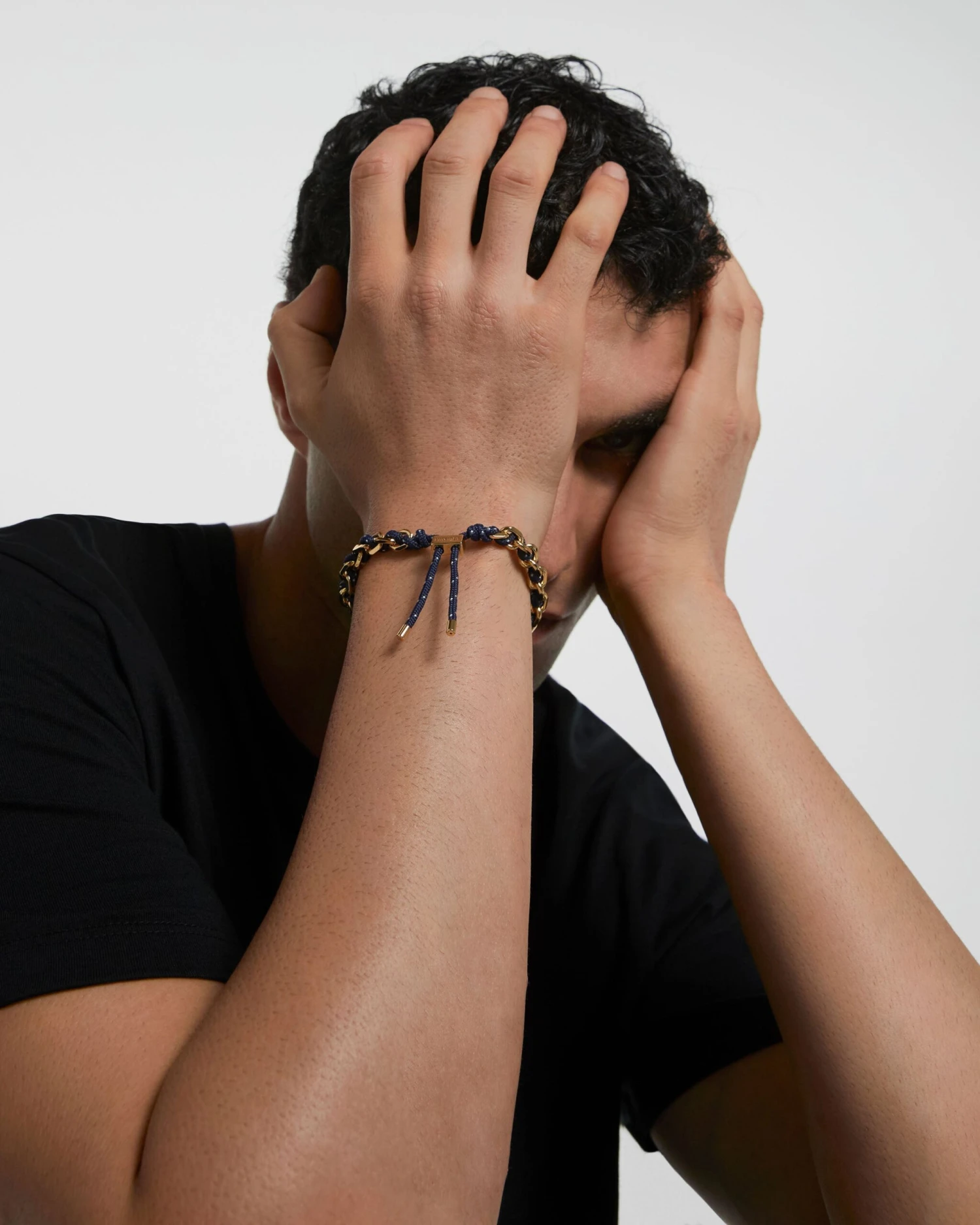 Midnight Rope And Chain Bracelet 2 Midnight Rope And Chain Bracelet - Image 2