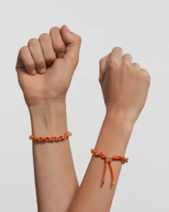 Tangerine Rope And Chain Bracelet -Fashion Accessories 2 PU01 686 U beauty1 171a5c73 6405 4e32 bef4 207b6ee60c0e
