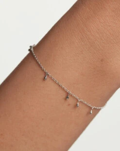 Teardrop Silver Bracelet -Fashion Accessories 2 PU02 588 U beauty2