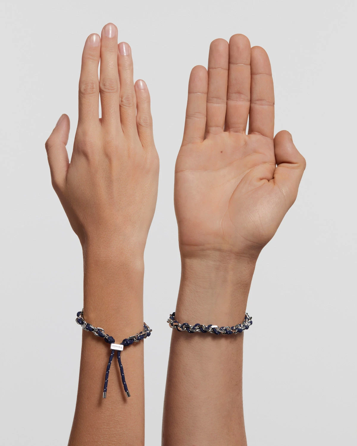 Midnight Rope And Chain Silver Bracelet 9 Midnight Rope And Chain Silver Bracelet - Image 9