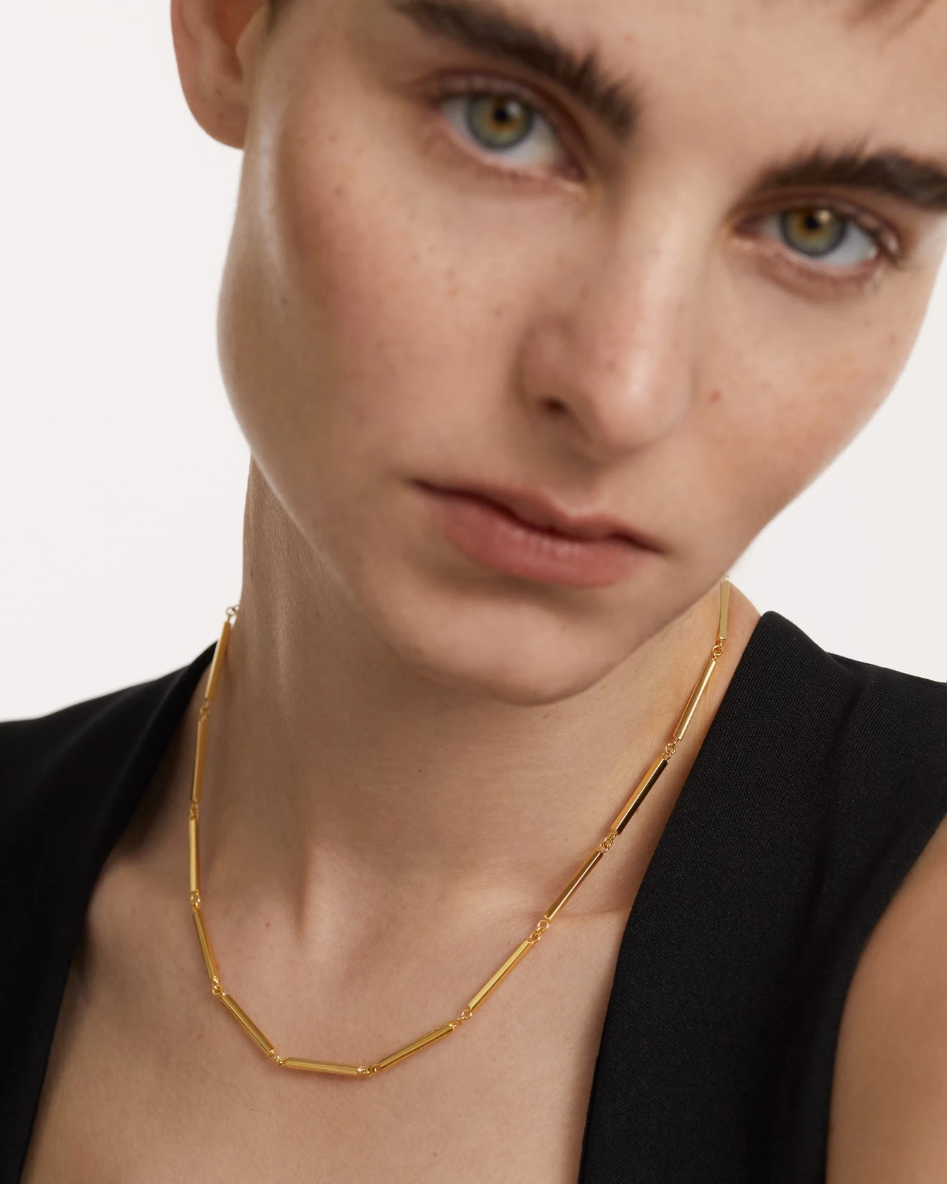 Bar Chain Necklace 7 Bar Chain Necklace - Image 7