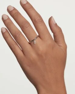 Rain Solitary Silver Ring 9 Rain Solitary Silver Ring -Fashion Accessories 3 AN02 966 U beauty1 scaled