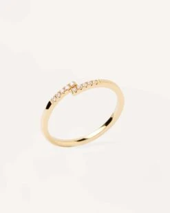 Diamonds And Gold Cross Ring -Fashion Accessories 3 AN05 007 alt2 scaled