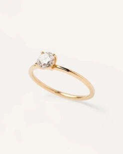 Diamonds And Gold Solitaire Supreme Ring -Fashion Accessories 3 AN05 013 Alt2 scaled