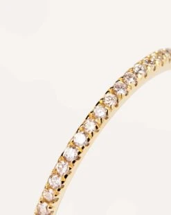 Diamonds And Gold Eternity Mini Ring -Fashion Accessories 3 AN05 015 alt1 scaled