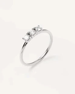 Diamonds And White Gold Trio Ring -Fashion Accessories 3 AN06 014 alt2 scaled