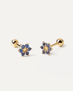 Indigo Peony Earrings -Fashion Accessories 3 AR01 348 U 1 scaled