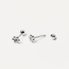 Marguerite Silver Earrings