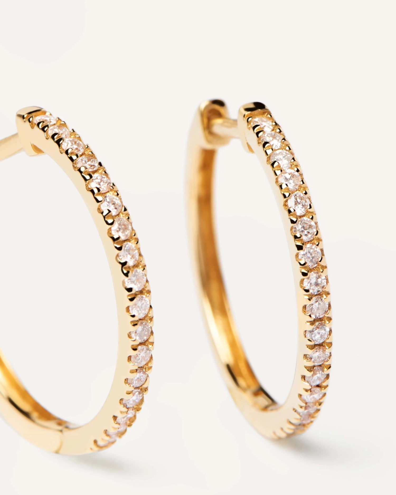 Diamonds And Gold Eternity Medium Hoops 4 Diamonds And Gold Eternity Medium Hoops - Image 4