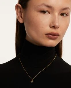 Mini Letter J Necklace -Fashion Accessories 3 CO01 521 U beauty1 scaled