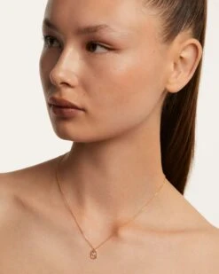 Mini Letter W Necklace -Fashion Accessories 3 CO01 534 U beauty2 scaled