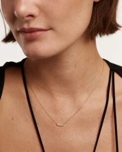 Diamonds And Gold Eternity Necklace -Fashion Accessories 3 CO05 005 U 3 scaled