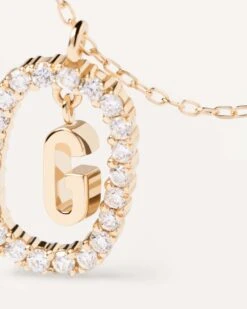 Diamonds And Gold Letter G Necklace 12 Diamonds And Gold Letter G Necklace -Fashion Accessories 3 CO05 012 U alt2 scaled