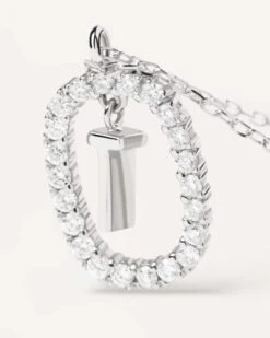 Diamonds And White Gold Letter T Necklace 11 Diamonds And White Gold Letter T Necklace -Fashion Accessories 3 CO06 025 U alt2 scaled